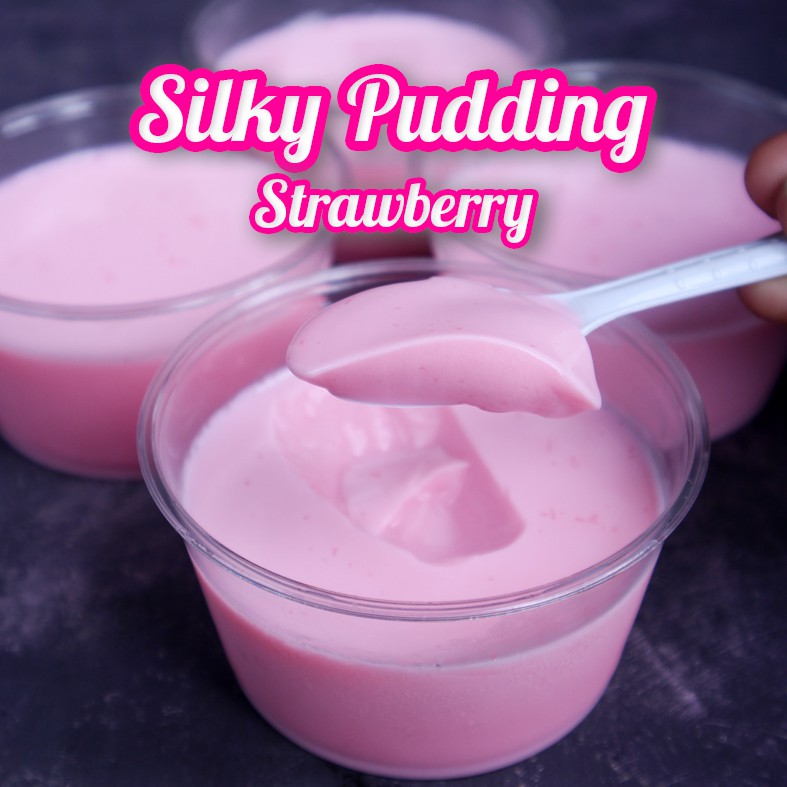 Bubuk Silky Pudding Strawberry 500gr
