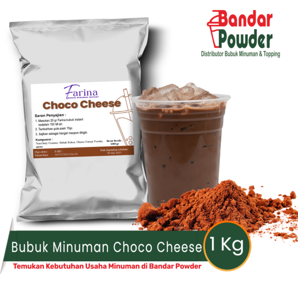 Bubuk minuman choco cheese 1kg - Farina Serbuk Minuman - serbuk minuman cokelat premium plain