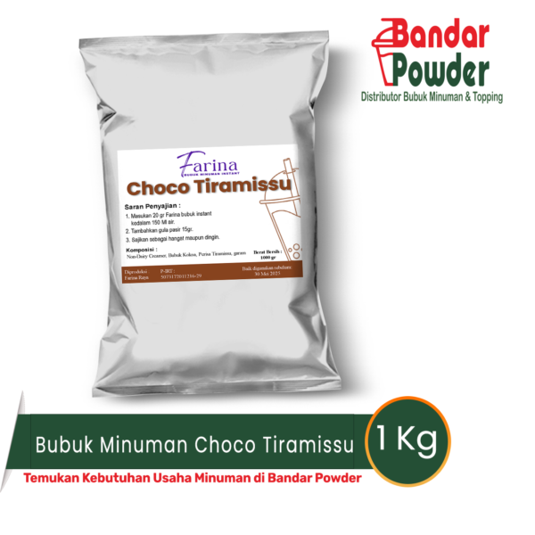 Bubuk minuman choco tiramissu 1kg - Farina Serbuk Minuman - distributor bubuk minuman bandar powder