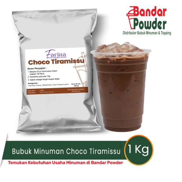 Bubuk minuman choco tiramissu 1kg - Farina Serbuk Minuman - temukan kebutuhan usaha minuman di bandar powder