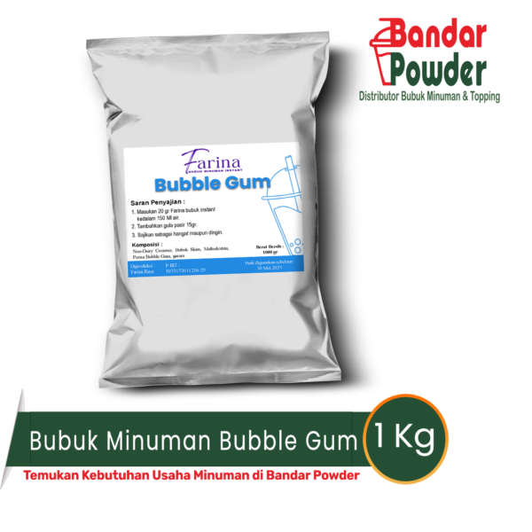 Jual Bubuk minuman bubble gum - Merek farina - distributor bubuk minuman bandar powder