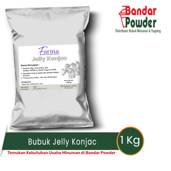 bubuk jelly konjac 1kg - Merek farina - bubuk jelly premium 1kg