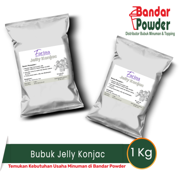 bubuk jelly konjac 1kg - Merek farina - bubuk jelly premium