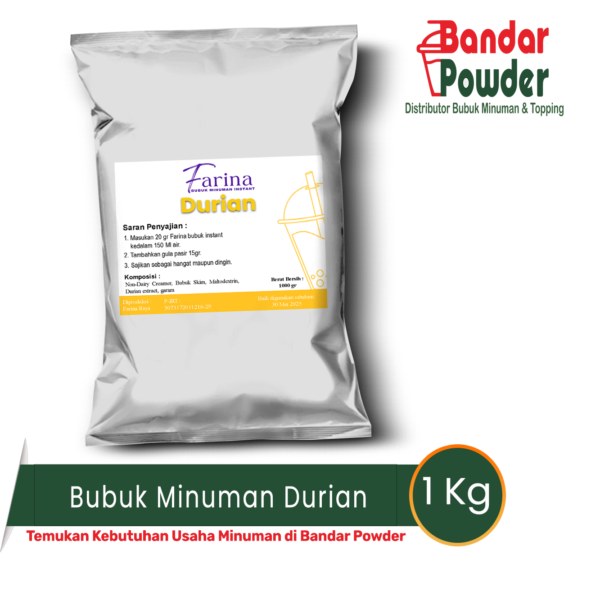 bubuk minuman durian 1kg - Merek Farina - 20gr bubuk tanara kamu bisa buat minuman enak