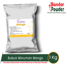 bubuk minuman mango 1kg - Merek Farina - serbuk minuman yang paling direkomendasikan untuk usaha minuman