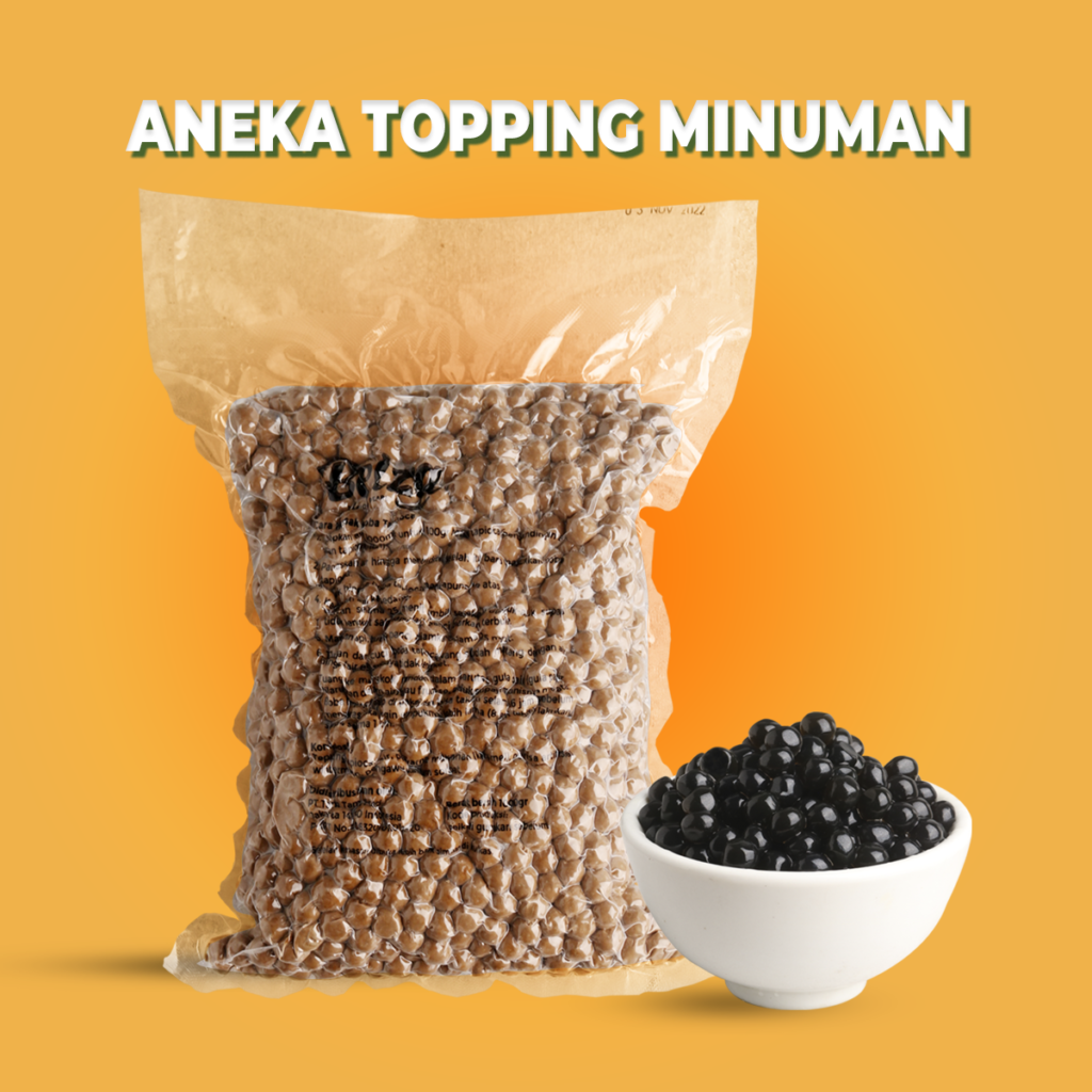 jual topping minuman untuk usaha minuman - distributor bubuk minuman - Bandar Powder supplier tapioka bubble